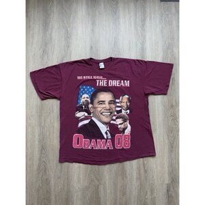 Vintage Y2K We Still Have The Dream Obama 2008 Presidential Campaign 2XL Shirt